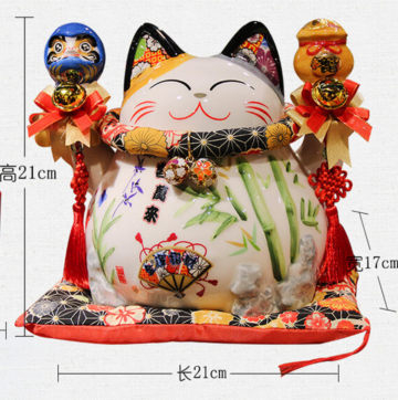 Big cat details size21x21x17cm 1280g