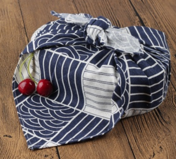 Blue white waves 80x80cm weight 120g