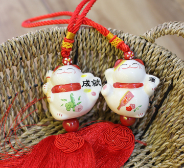 Cat hanger for in car red35x5cm 57g