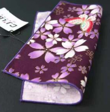 Handkerchief purple flowers 23x2312g