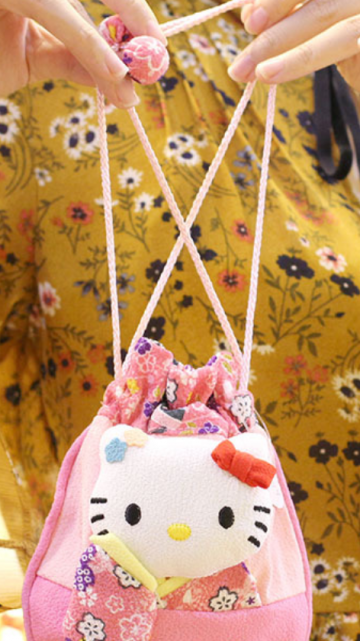 Hello kitty bag front carried