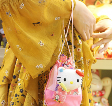 Hello kitty bag pink carried