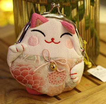 Wallet 2 beige big flowers 10x12cm 25g