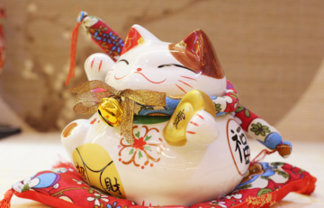 Wealthy cat golden side bigone 20x17x24cm 1800g