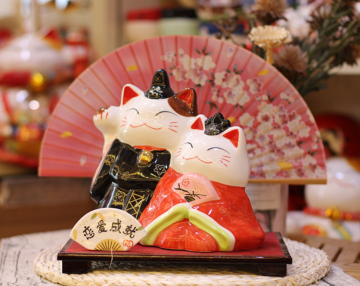 Wedding cat sideways